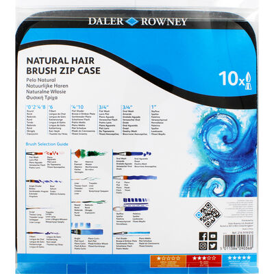 Natural Hair Brush Zip Case - 10 Pieces image number 4