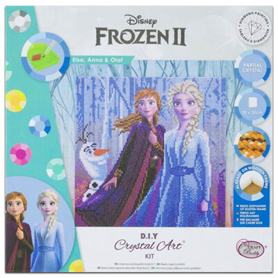 Elsa, Anna & Olaf Crystal Art Kit image number 1