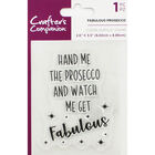 Crafters Companion Clear Acrylic Stamp - Fabulous Prosecco image number 1
