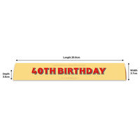 Toblerone Milk Chocolate 100g – Happy 40th