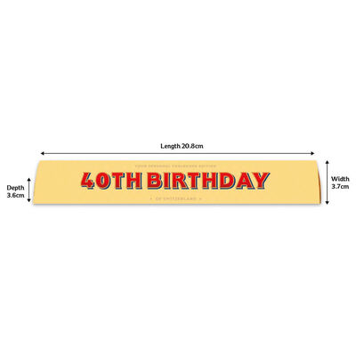 Toblerone Milk Chocolate 100g – Happy 40th image number 2