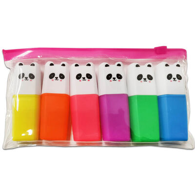 Panda Highlighters: Pack of 6 image number 1