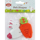 Bunny and Carrot Felt Shapes - 10 Pack image number 1