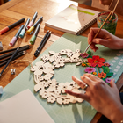 Wooden Floral Wreath image number 2