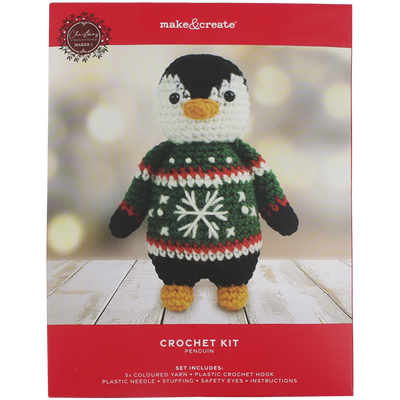 Penguin Crochet Kit image number 1