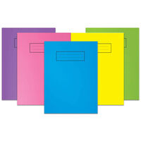 Silvine A5 Coloured Exercise Book: Assorted