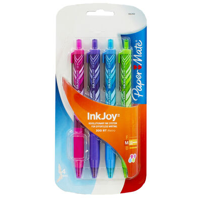 Papermate 4 Pack InkJoy Coloured Pens image number 1