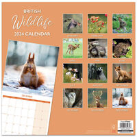 2024 British Wildlife Calendar and Diary Set
