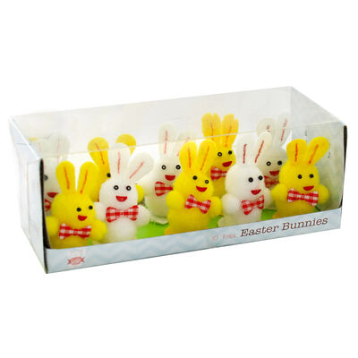 Fuzzy Easter Bunnies - 10 Pack image number 1