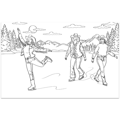 Yee-Haw! A Cowgirl Colouring Book image number 3