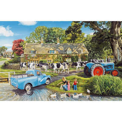 Crossing the Ford 1000 Piece Jigsaw Puzzle image number 2
