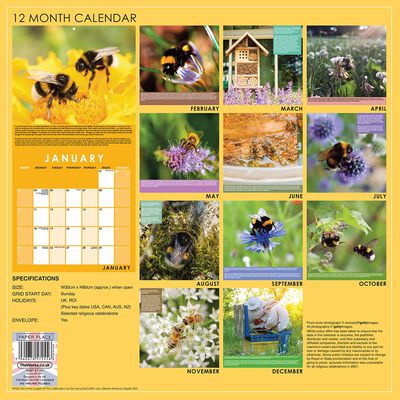2021 Calendar: Bee Happy image number 2