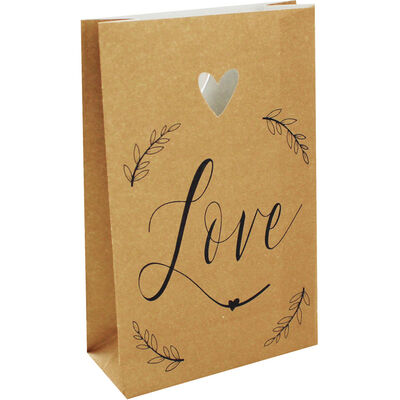 10 Kraft Mini Wedding Favour Bags image number 2