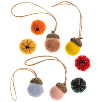 Felt Acorn & Pumpkins: Pack of 8