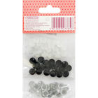Black Silver Mini Dome Embellishments - 60 Pack image number 2