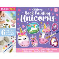 Glittery Rock Painting Unicorns