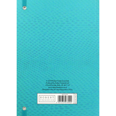 A5 Turquoise Follow Your Dreams Lined Notebook image number 3