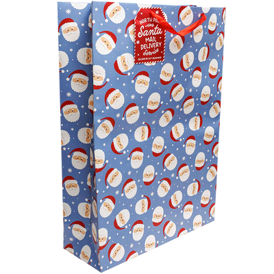 Santa Face Jumbo Gift Bag image number 1