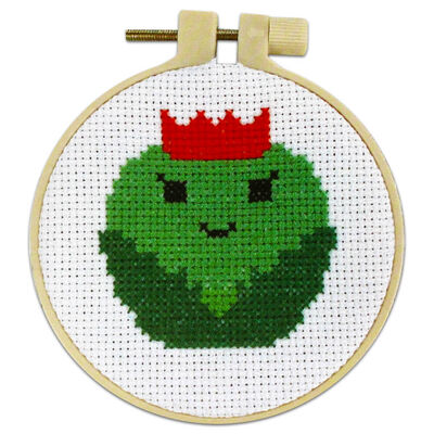 Christmas Cross Stitch Kit: Brussel Sprout image number 2