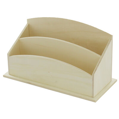 Natural Wooden Letter Tray image number 2