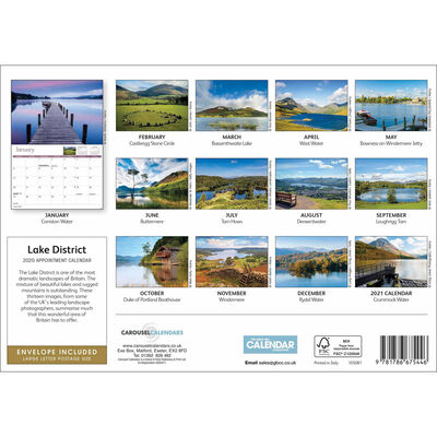 Lake District 2020 A4 Wall Calendar image number 2