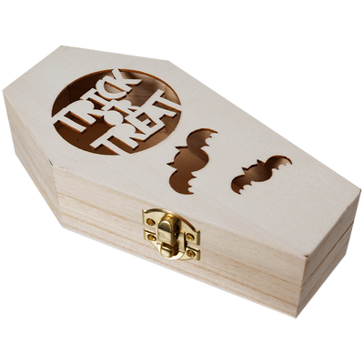 Trick or Treat Laser Cut Coffin image number 3