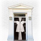 White Decorative Door Bow image number 2