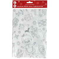 Colour Your Own Christmas Tablecloth