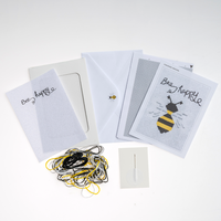 Cross Stitch Card Set: Bee