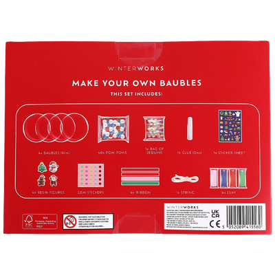 Make Your Own Baubles: Pack of 4 image number 3