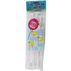 White Balloon Sticks with Cups - 6 Pack image number 1