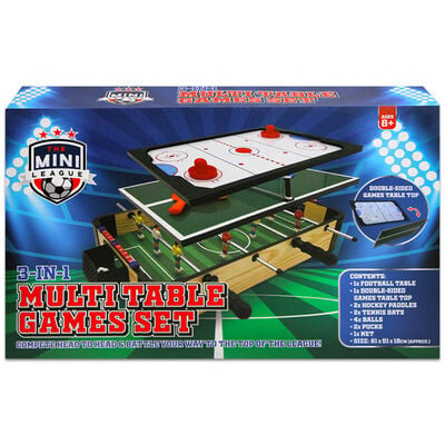 3-in-1 Multi Table Games Set image number 1