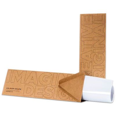 Colour & Shape Adhesive Glossy Vinyl: White image number 2