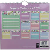 2024 Flower Family Calendar