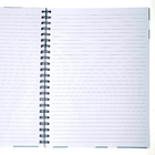 A4 Wiro Teal Heart Notebook image number 2