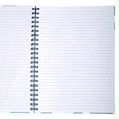 A4 Wiro Teal Heart Notebook image number 2