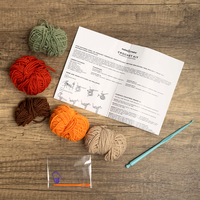 Make Your Own Crochet Pumpkin Coasters Kit