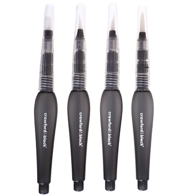 Crawford & Black Water Brush Set: Pack of 4 image number 1