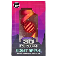 3D Printed Metallic Fidget Spiral: Assorted