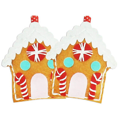 Stitch Your Own Gingerbread House Decoration: Pack of 2 image number 1