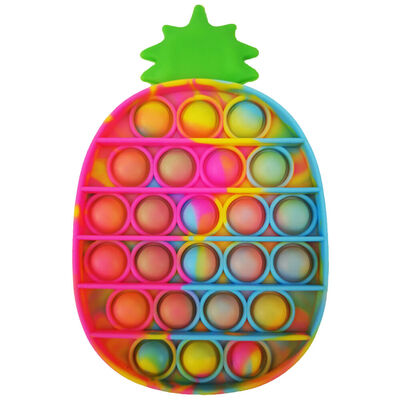 Pineapple Tie Dye Push Popper Fidget Toy: Assorted image number 1