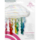30 Inch Iridescent Cloud Super Shape Helium Balloon image number 2
