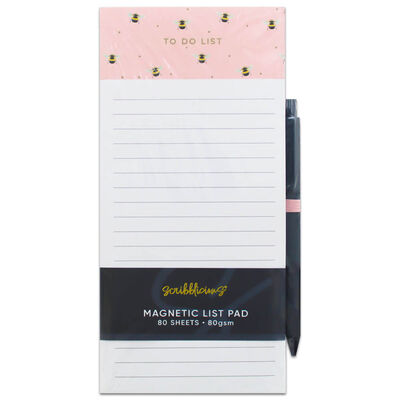 Bee Happy Magnetic To Do List Pad image number 1
