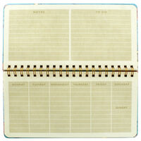 Blue Vintage Map Wiro Weekly Planner