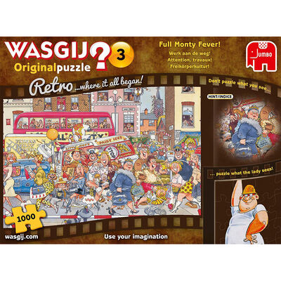 Wasgij Retro Original 3 Full Monty Fever 1000 Piece Puzzle image number 2