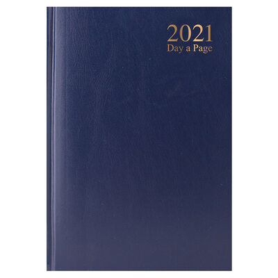A6 Blue 2021 Day a Page Diary image number 1