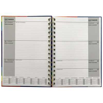 A5 Rainbow 2022-2023 Day to View Academic Diary image number 2