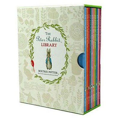 Peter Rabbit Library and Striped Collapsible Storage Box Bundle image number 3