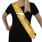 Gold Hen Do Bridesmaid Sashes - 2 Pack image number 2