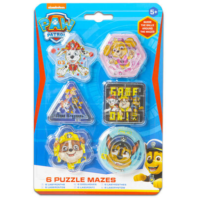 Paw Patrol Mini Puzzle Mazes: Pack of 6 image number 1